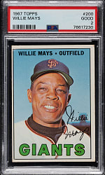 1967 Topps #200 Willie Mays PSA GOOD 2