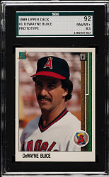 1989 Upper Deck Prototypes #1 Dewayne Buice SGC NM/MT+ 92