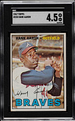 1967 Topps #250 Hank Aaron SGC VG/EX+ 4.5