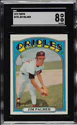 1972 Topps #270 Jim Palmer SGC NM/MT 8