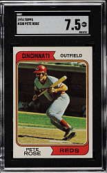 1974 Topps #300 Pete Rose SGC NM+ 7.5