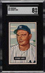 1951 Bowman #50 Johnny Mize SGC NM/MT 8
