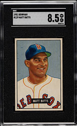 1951 Bowman #129 Matt Batts SGC NM/MT+ 8.5