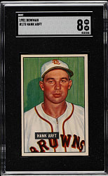 1951 Bowman #173 Hank Arft SGC NM/MT 8