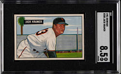 1951 Bowman #200 Jack Kramer SGC NM/MT+ 8.5