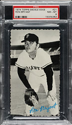 1974 Topps Deckle Edge #21 Ron Bryant PSA NM-MT 8