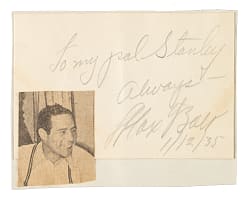 1935 Max Baer Cut Signature - PSA/DNA