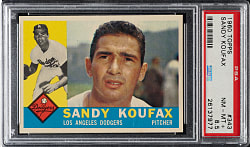 1960 Topps #343 Sandy Koufax PSA NM-MT+ 8.5