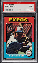 1975 Topps #471 Bob Stinson PSA MINT 9