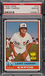 1976 Topps #141 Larry Parrish PSA GEM MINT 10