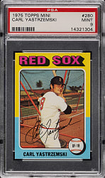 1975 Topps Mini #280 Carl Yastrzemski PSA MINT 9