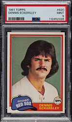 1981 Topps #620 Dennis Eckersley PSA MINT 9