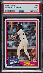1981 Topps #60 Willie Randolph PSA MINT 9