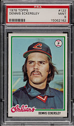 1978 Topps #122 Dennis Eckersley PSA MINT 9