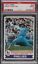 1979 Topps #25 Steve Carlton PSA MINT 9
