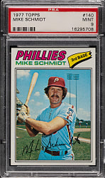1977 Topps #140 Mike Schmidt PSA MINT 9