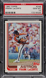 1982 Topps #248 Frank LaCorte PSA GEM MINT 10