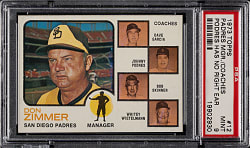 1973 Topps #12 Padres Managers/Coaches PSA MINT 9
