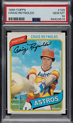 1980 Topps #129 Craig Reynolds PSA GEM MINT 10