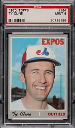 1970 Topps #164 Ty Cline PSA MINT 9