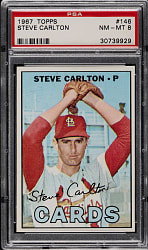 1967 Topps #146 Steve Carlton PSA NM-MT 8