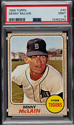1968 Topps #40 Denny McLain PSA MINT 9