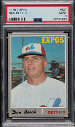 1970 Topps #527 Don Bosch PSA MINT 9