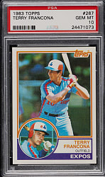 1983 Topps #267 Terry Francona PSA GEM MINT 10