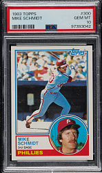 1983 Topps #300 Mike Schmidt PSA GEM MINT 10
