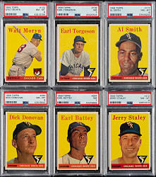 1958 Topps PSA-Graded Collection (6)