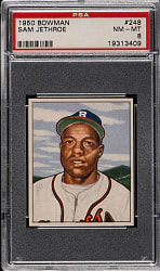 1950 Bowman #248 Sam Jethroe PSA NM-MT 8