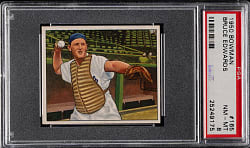 1950 Bowman #165 Bruce Edwards PSA NM-MT 8