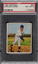 1950 Bowman #83 Sheldon Jones PSA NM-MT 8