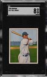 1950 Bowman #117 Bill Rigney SGC NM/MT 8