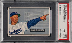 1951 Bowman #259 Charlie Dressen PSA NM-MT 8