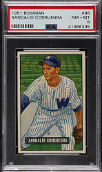 1951 Bowman #96 Sandalio Consuegra PSA NM-MT 8