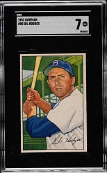 1952 Bowman #80 Gil Hodges SGC NM 7