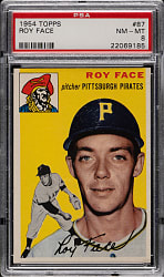 1954 Topps #87 Roy Face PSA NM-MT 8