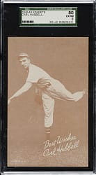1939-1946 W462 Salutation Exhibits Carl Hubbell SGC EX/NM 80