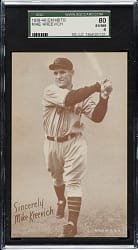 1939-1946 W462 Salutation Exhibits Mike Kreevich SGC EX/NM 80