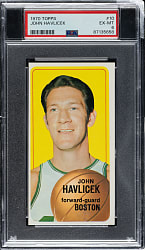 1970-1971 Topps Basketball #10 John Havlicek PSA EX-MT 6