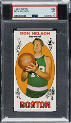 1969-1970 Topps Basketball #82 Don Nelson Rookie PSA NM 7