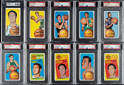 1970-1971 Topps Basketball PSA- and SGC-Graded Collection (10) Including  John Havlicek and Elgin Baylor