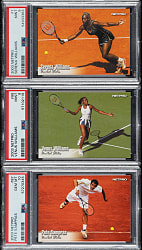 2003 Netpro Tennis PSA-Graded Trio: Serena Williams Rookie, Venus Williams, and Pete Sampras