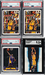 1997-1998 and 2003-2004 Topps and Upper Deck Basketball Kobe Bryant PSA- and SGC-Graded Collection (4)