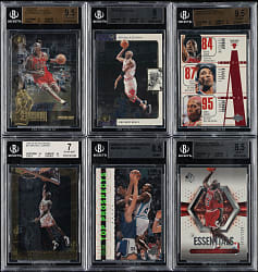 1995 to 2004 Upper Deck Basketball Michael Jordan BGS-Graded Collection (6)