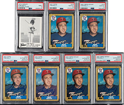 1973 and 1987 Topps and Caruso Tom Kelly PSA-Graded Collection (7) Including Four Signed Cards