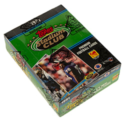 1991 Topps Stadium Club Football Unopened Wax Box (36 Packs) - BBCE - From a Sealed Case (FASC)