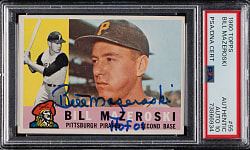 Signed 1960 Topps #55 Bill Mazeroski PSA/DNA GEM MINT 10