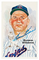 Signed 1985 Perez-Steele HOF Postcard Harmon Killebrew 754/10,000 - Beckett